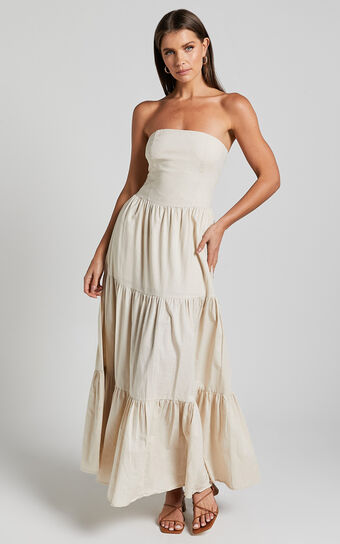 Runaway The Label - Bristol Maxi Dress in Stone