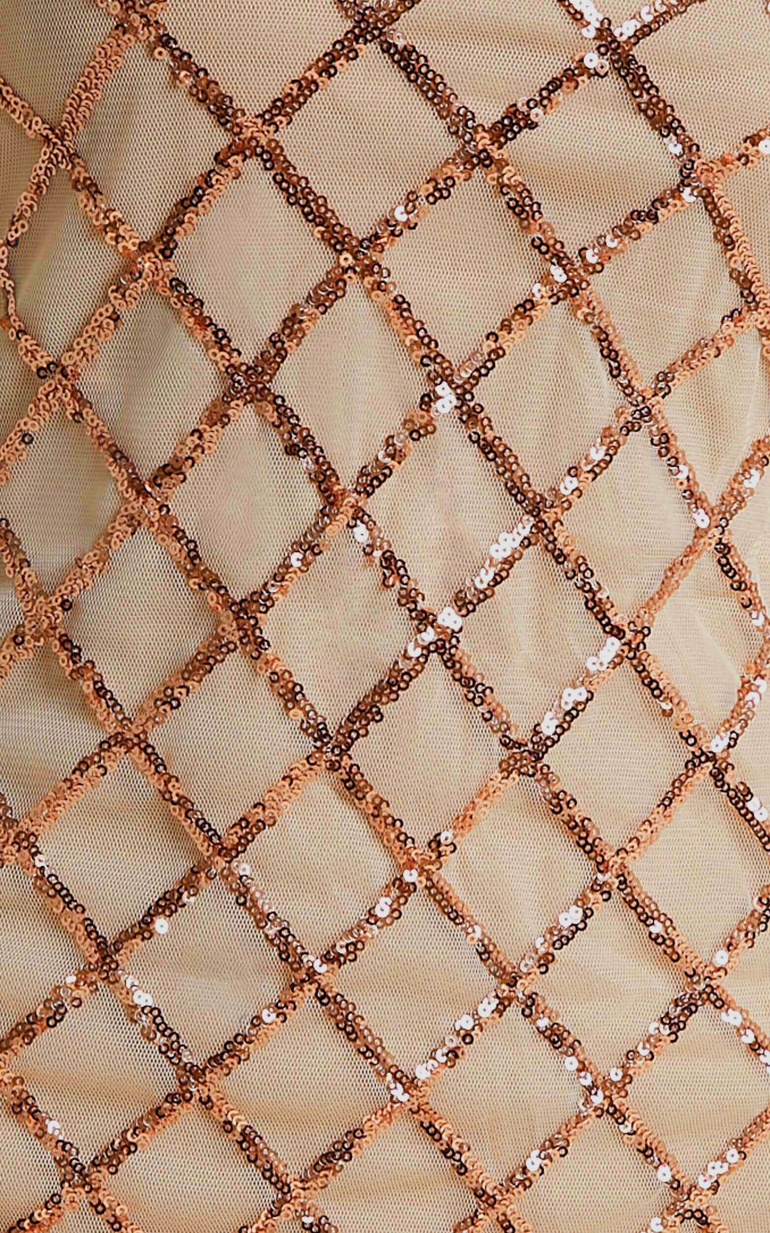 Rhythm of love dress in shop rose gold