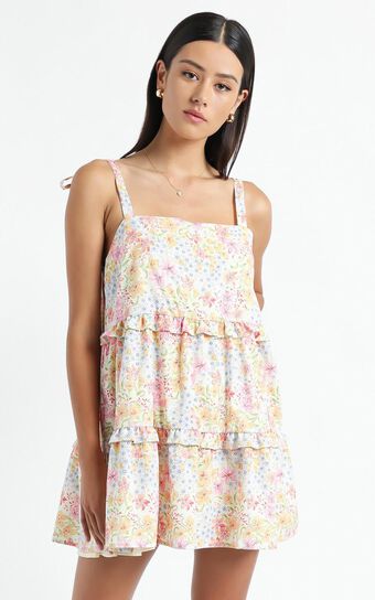 Alimia Dress in Multi Floral