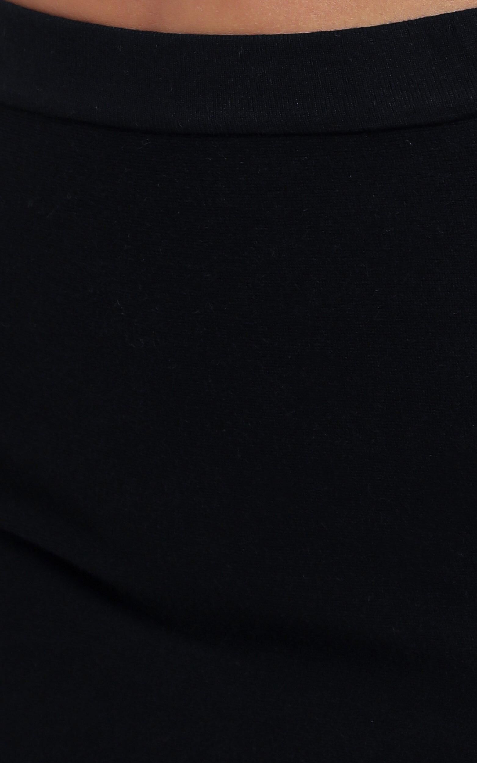Kiley Knit Skirt in Black | Showpo