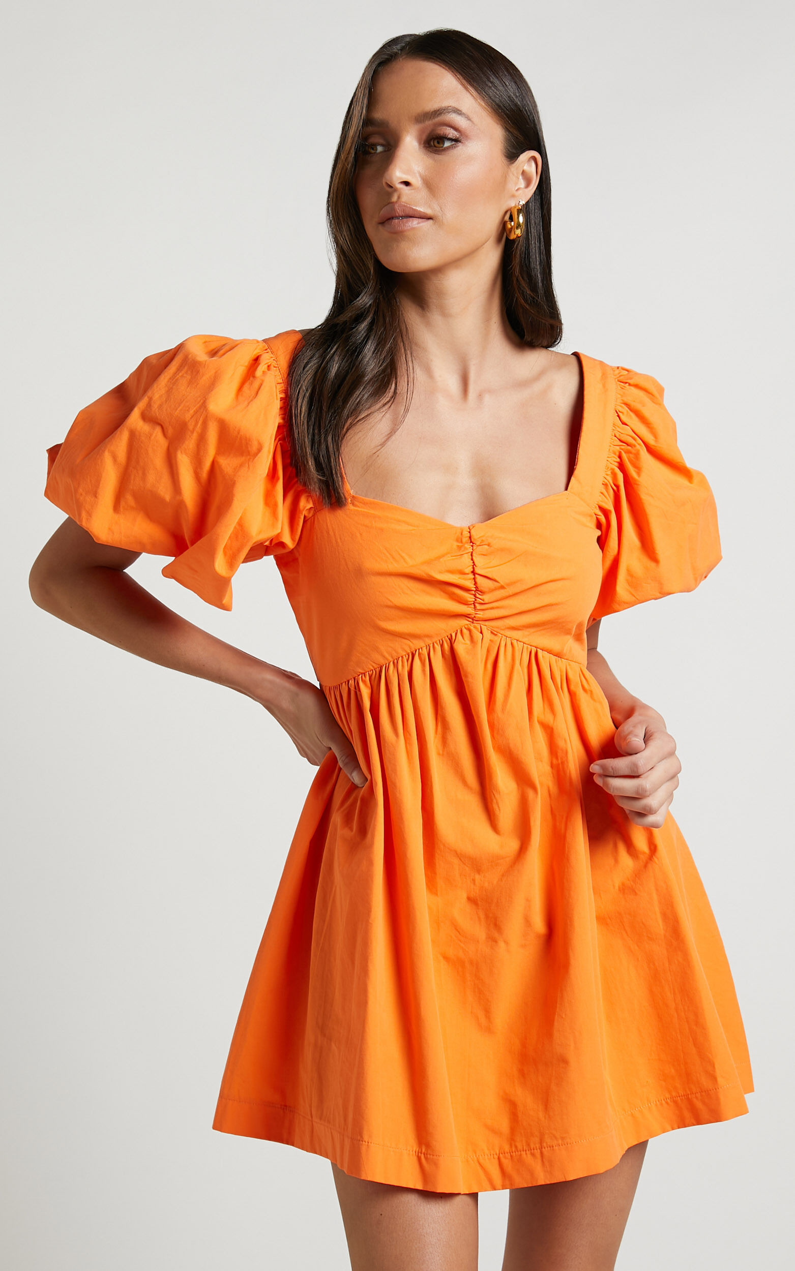 Hey Babe Sequin Mini Dress - Orange