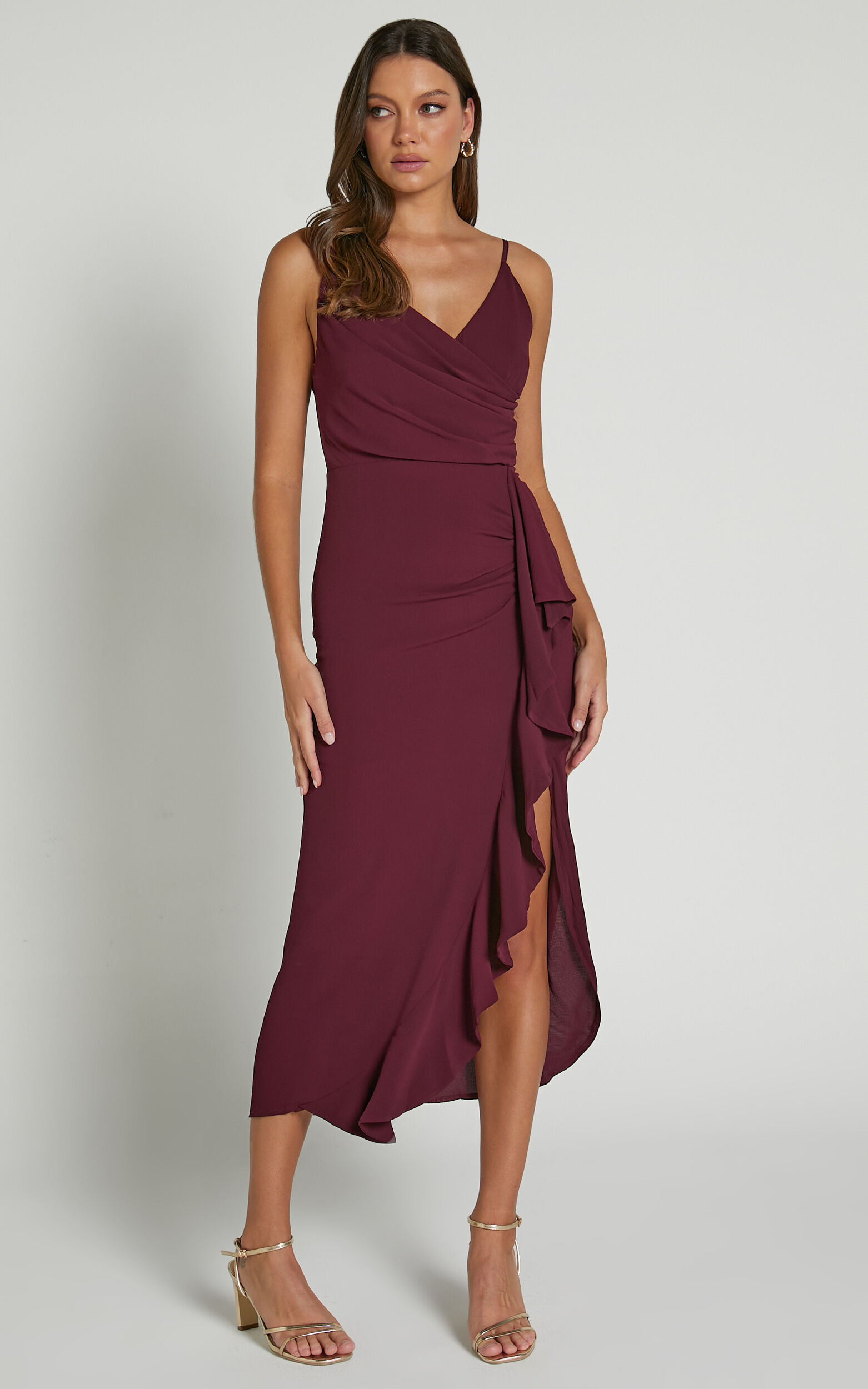 Showpo maroon dress online