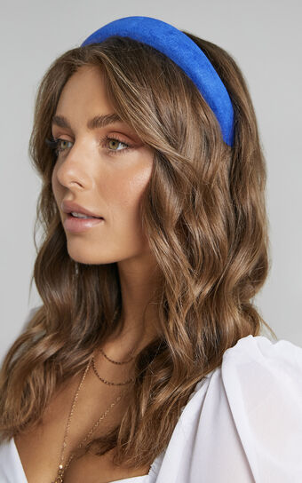 Filia Padded Headband in Blue
