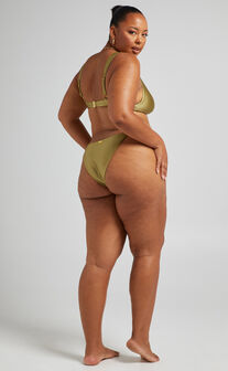 Sandy Bottoms - Elastic Side Bottoms in Olive