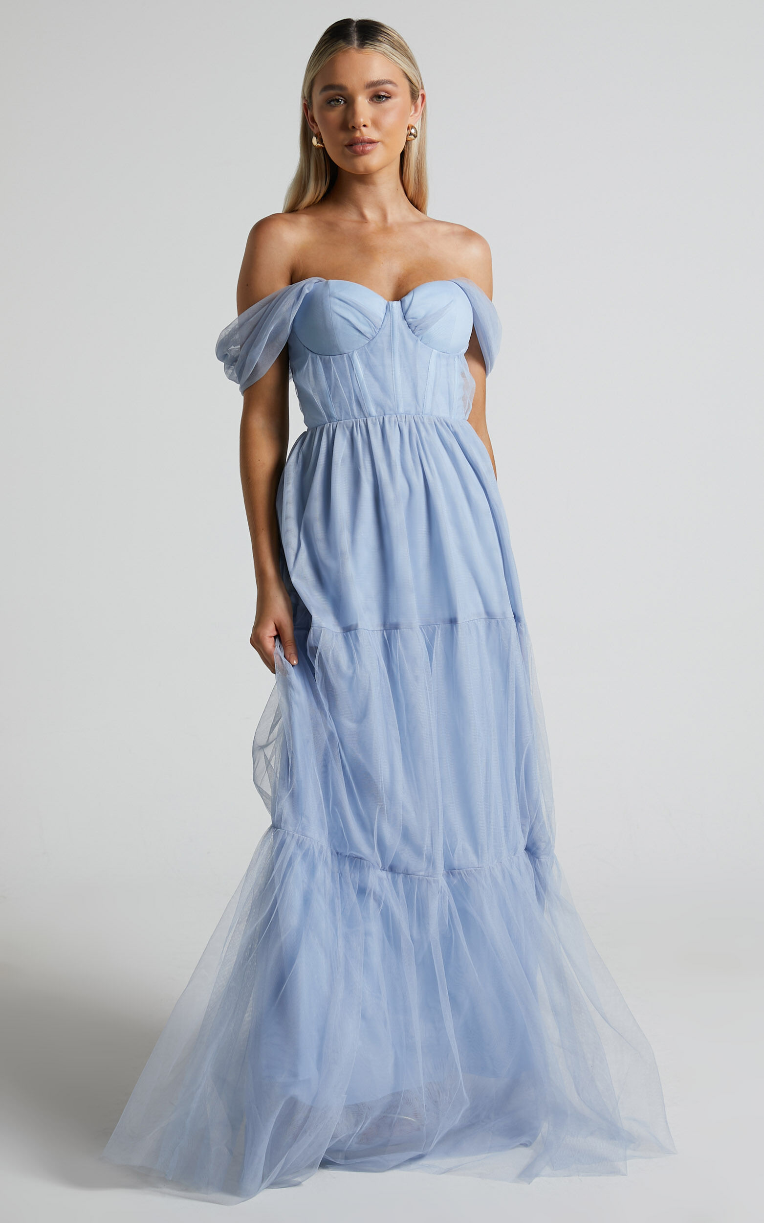 Light blue deals tulle gown