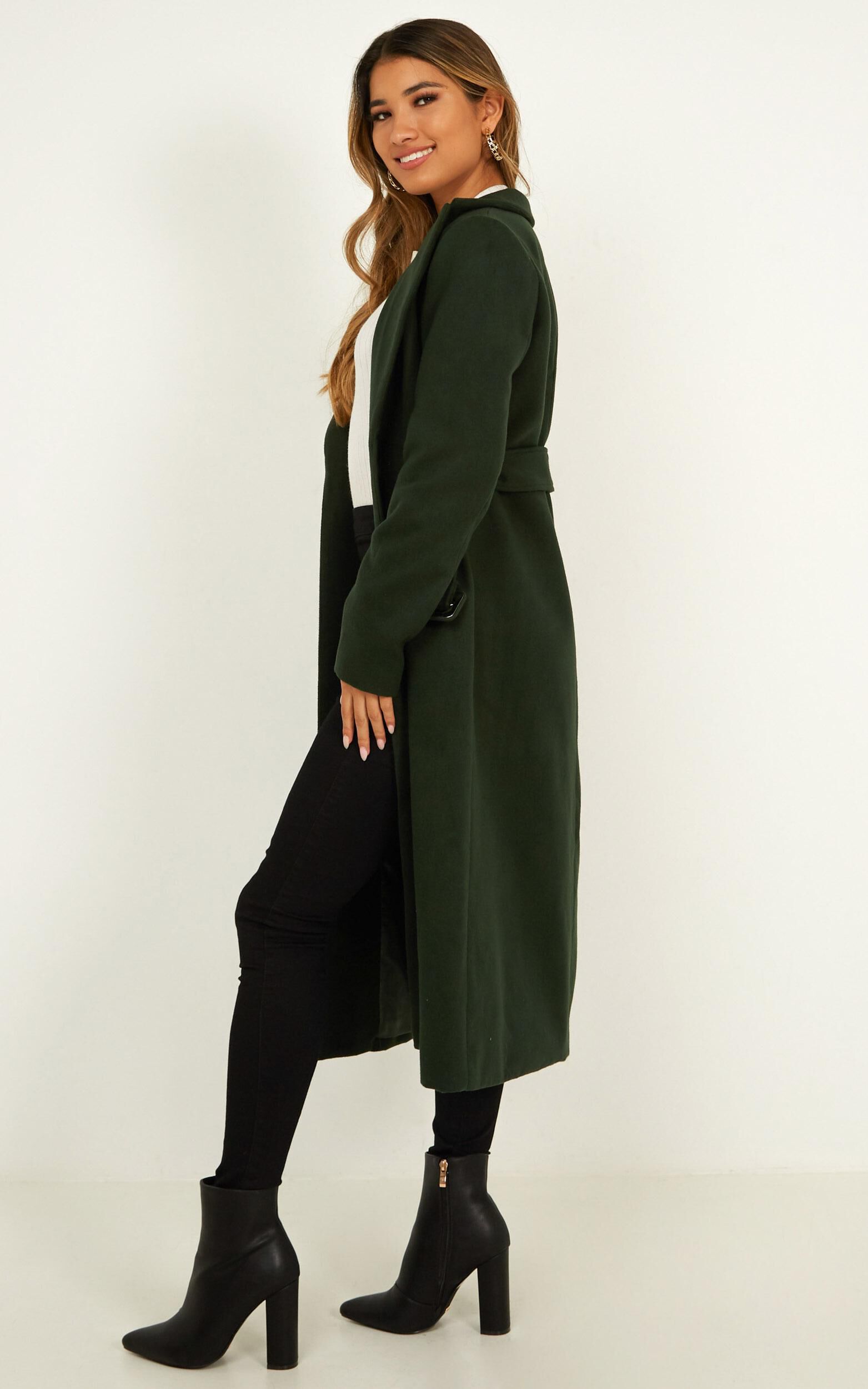 Green envy coat hot sale