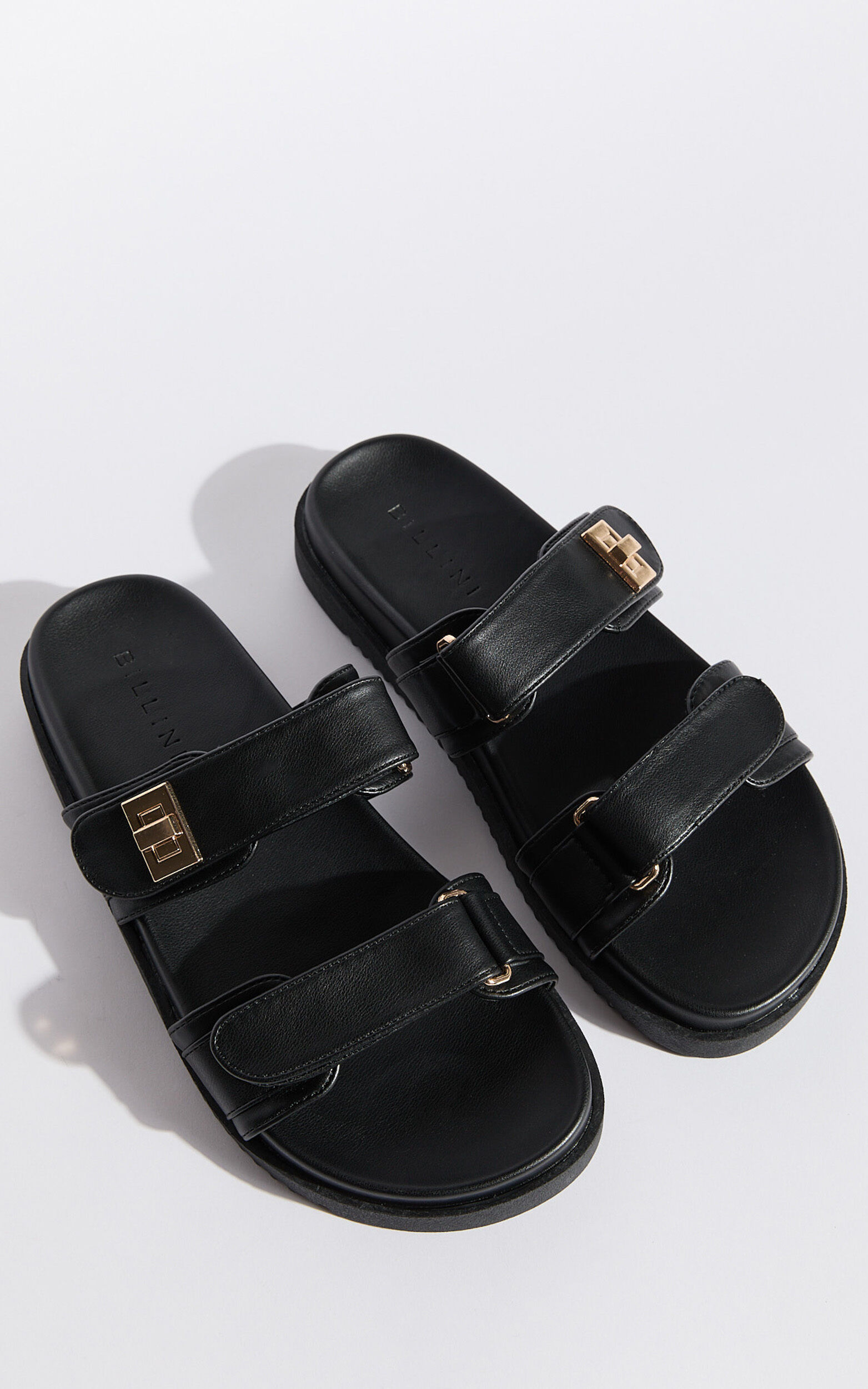Billini - Amylee Slides with Hardware Detail in Black - 05, BLK1