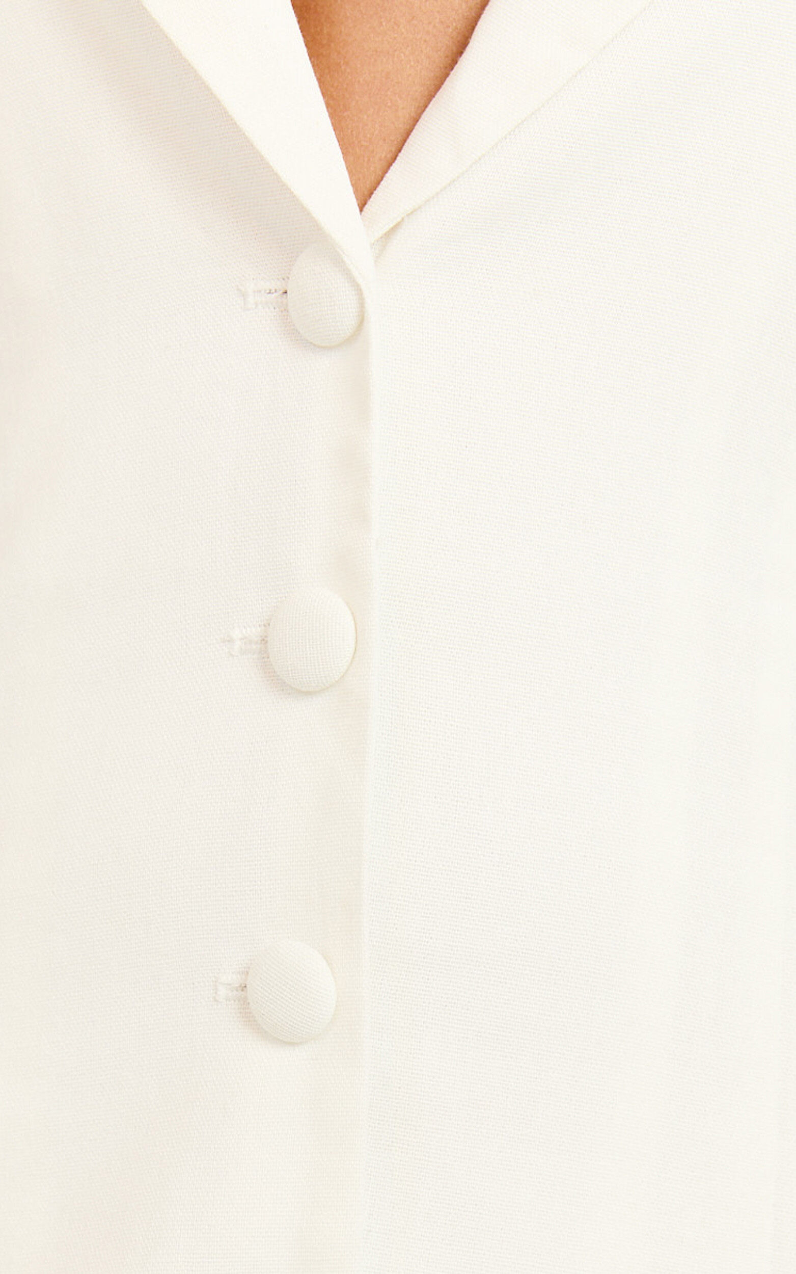 Sammie Mini Dress - Backless Halter Neck Linen Look Dress in Off White | Showpo USA