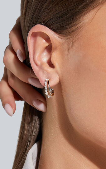 Haisley Hoop Earrings in Gold