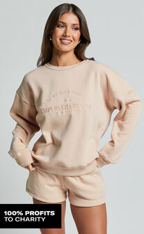 The Hunger Project X Showpo - THP Sweatshirt in Beige