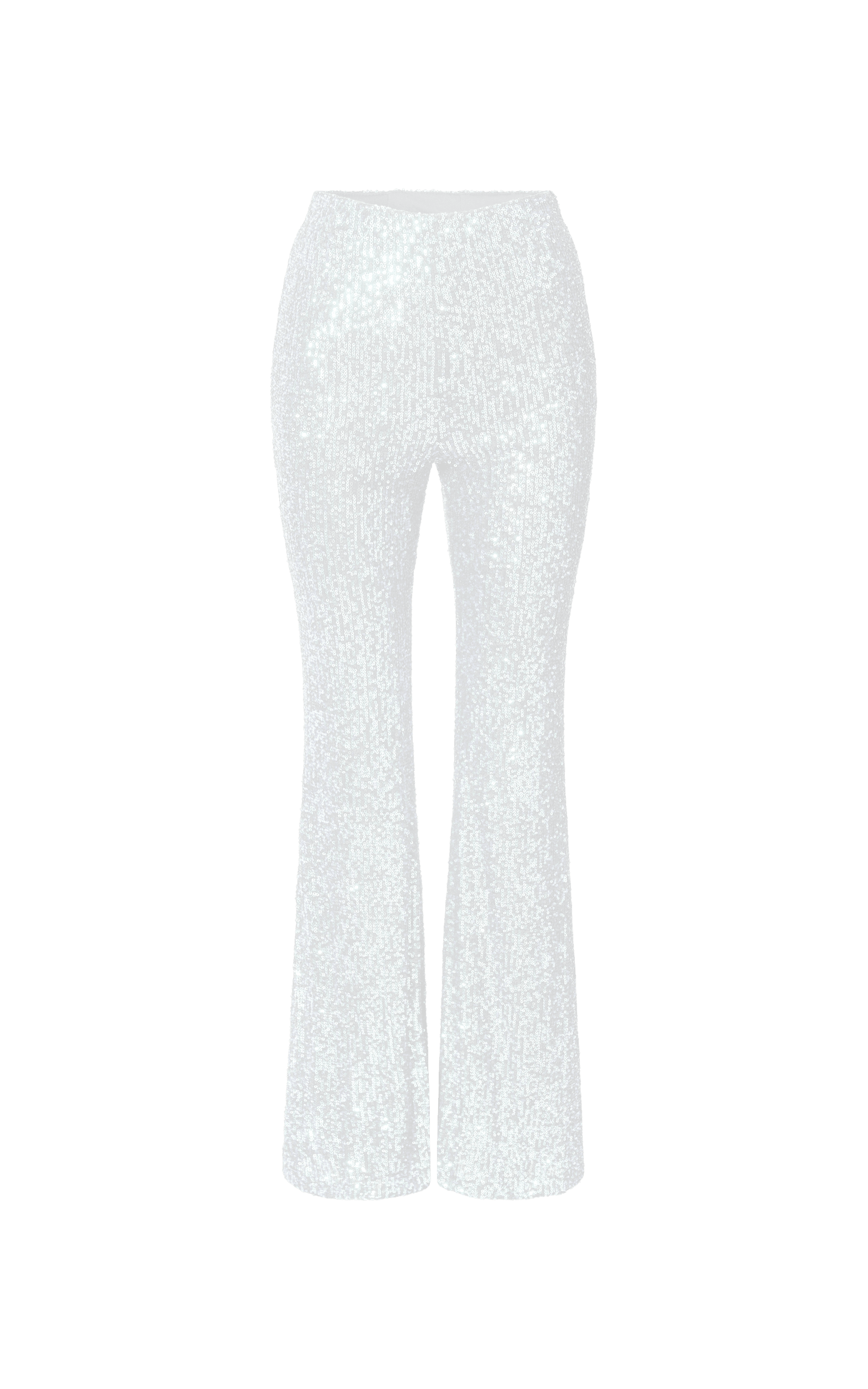 Buy White Sequin Flared Pants Online