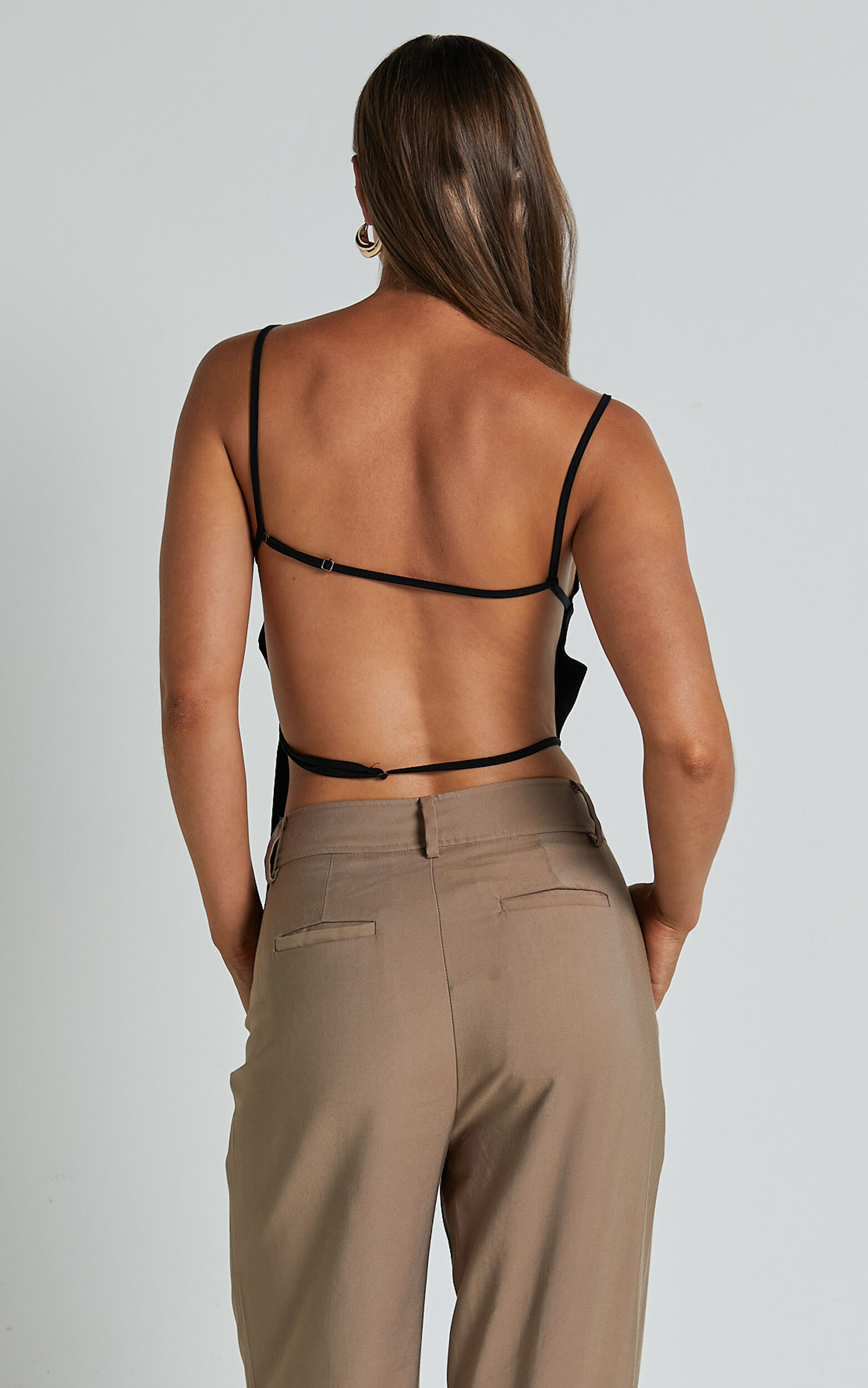 Lioness Camille Backless Top in ONYX