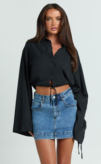 Wanda Shirt - Button Up Shirt in Black