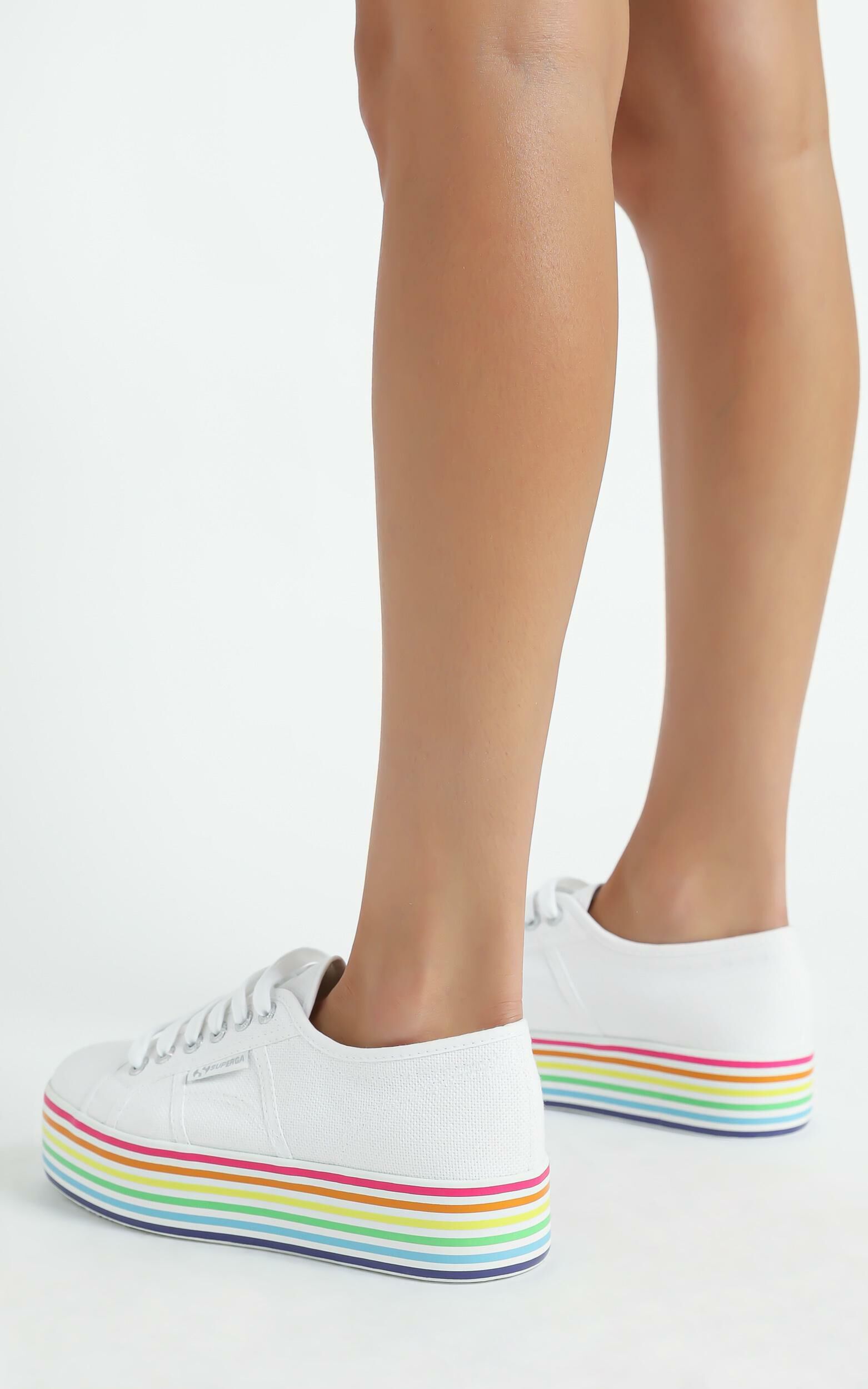 Superga 2790 Multicolour COTW in white multicolour Showpo
