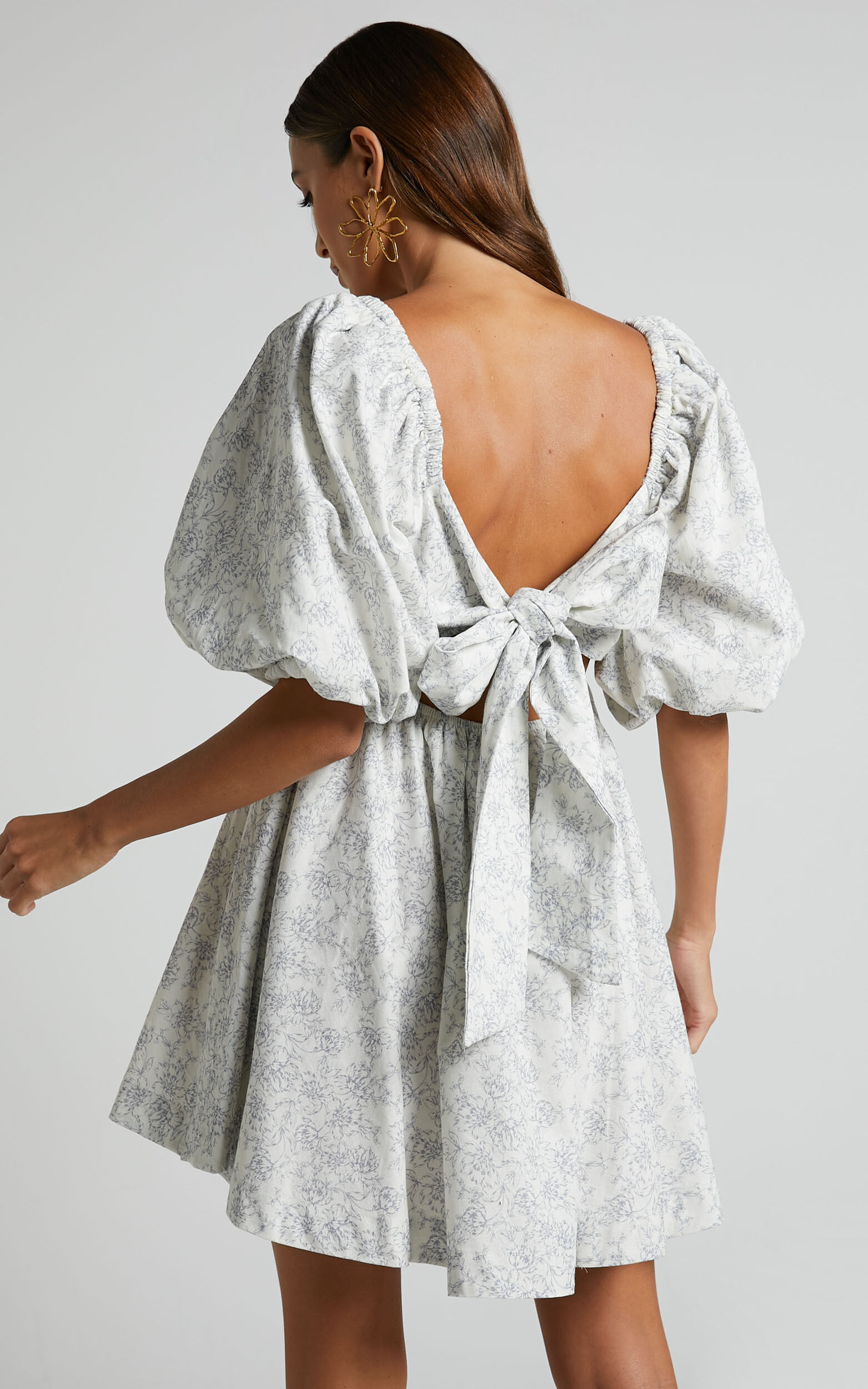 Toffee Milana Tie Back Linen Dress, WHISTLES