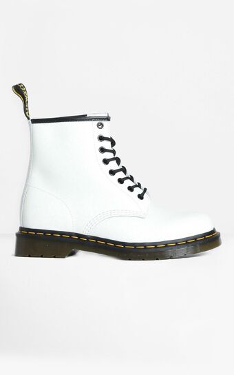 Dr. Martens - 1460 8 Eye Boot in White Smooth
