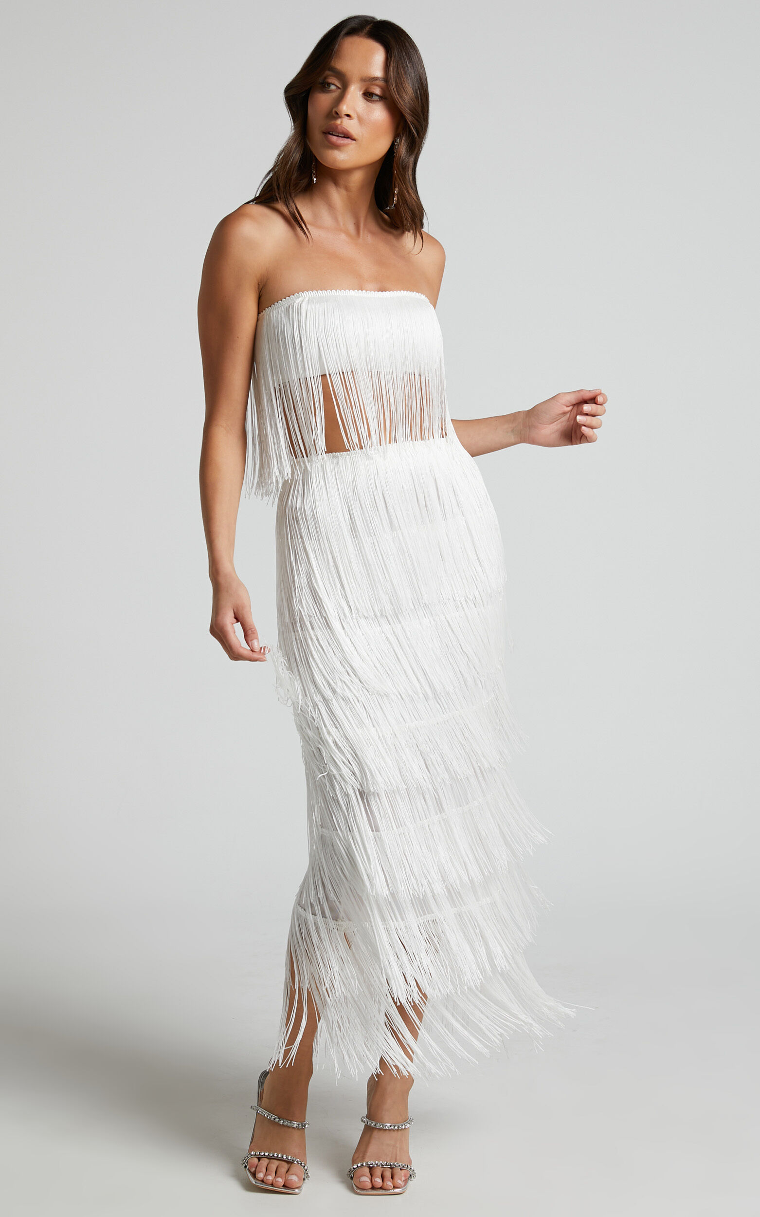 Fringe dress two piece online