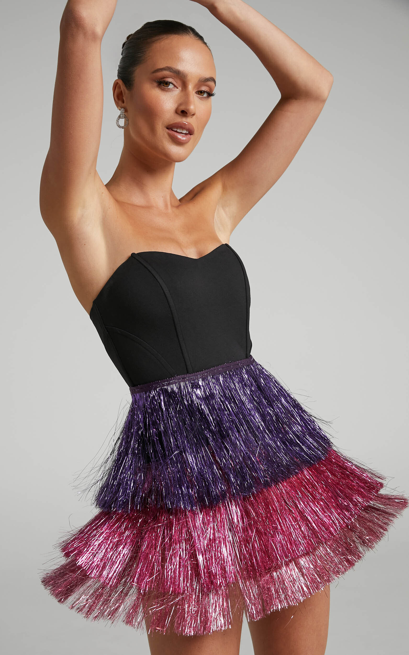 Layered sale fringe dress