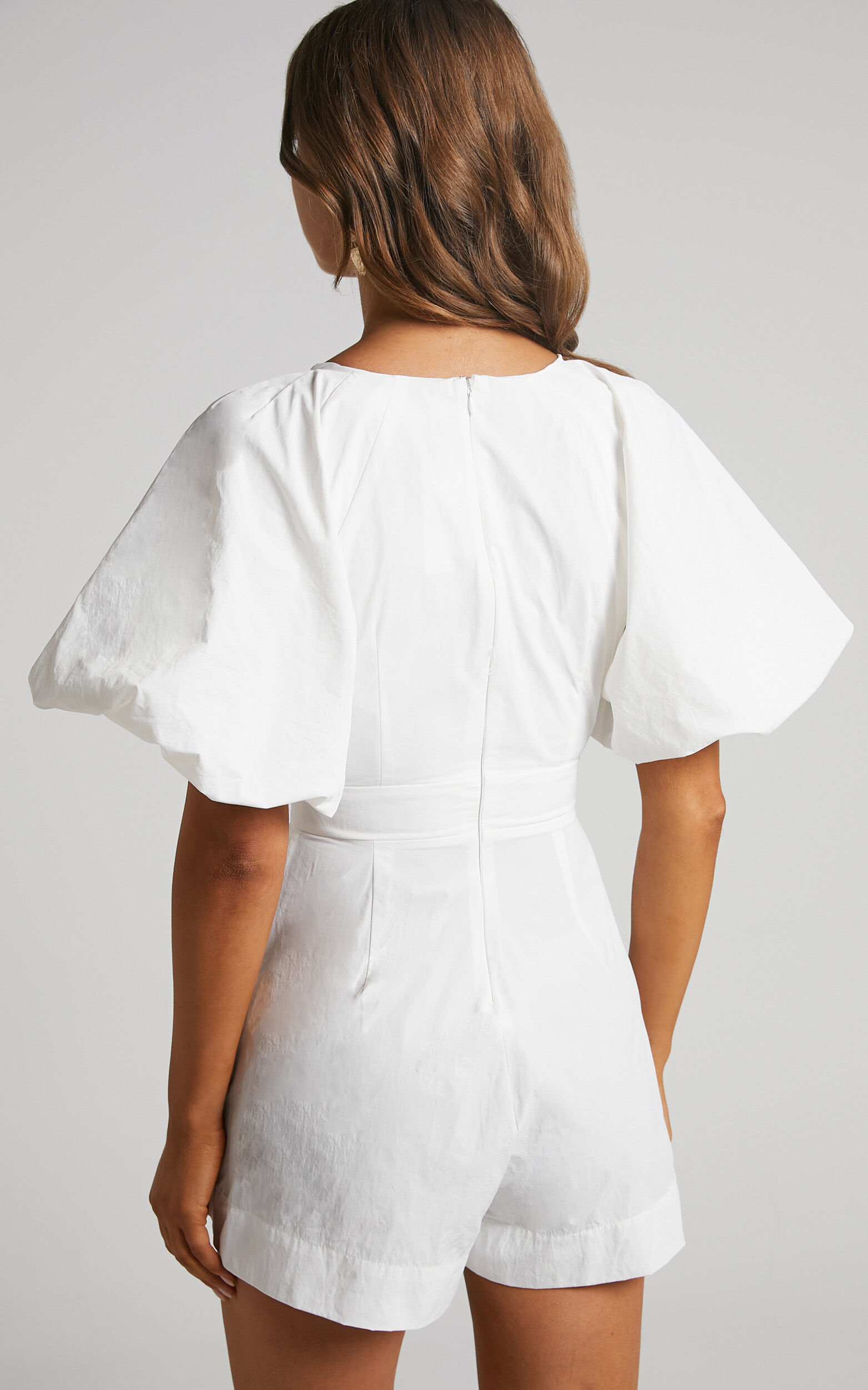 Puff sleeve playsuit new arrivals