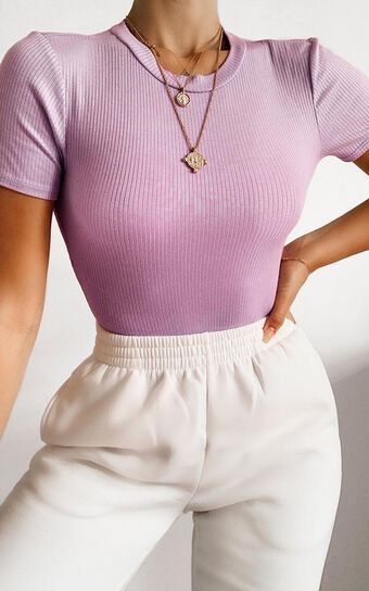 Tiverton Bodysuit in lilac