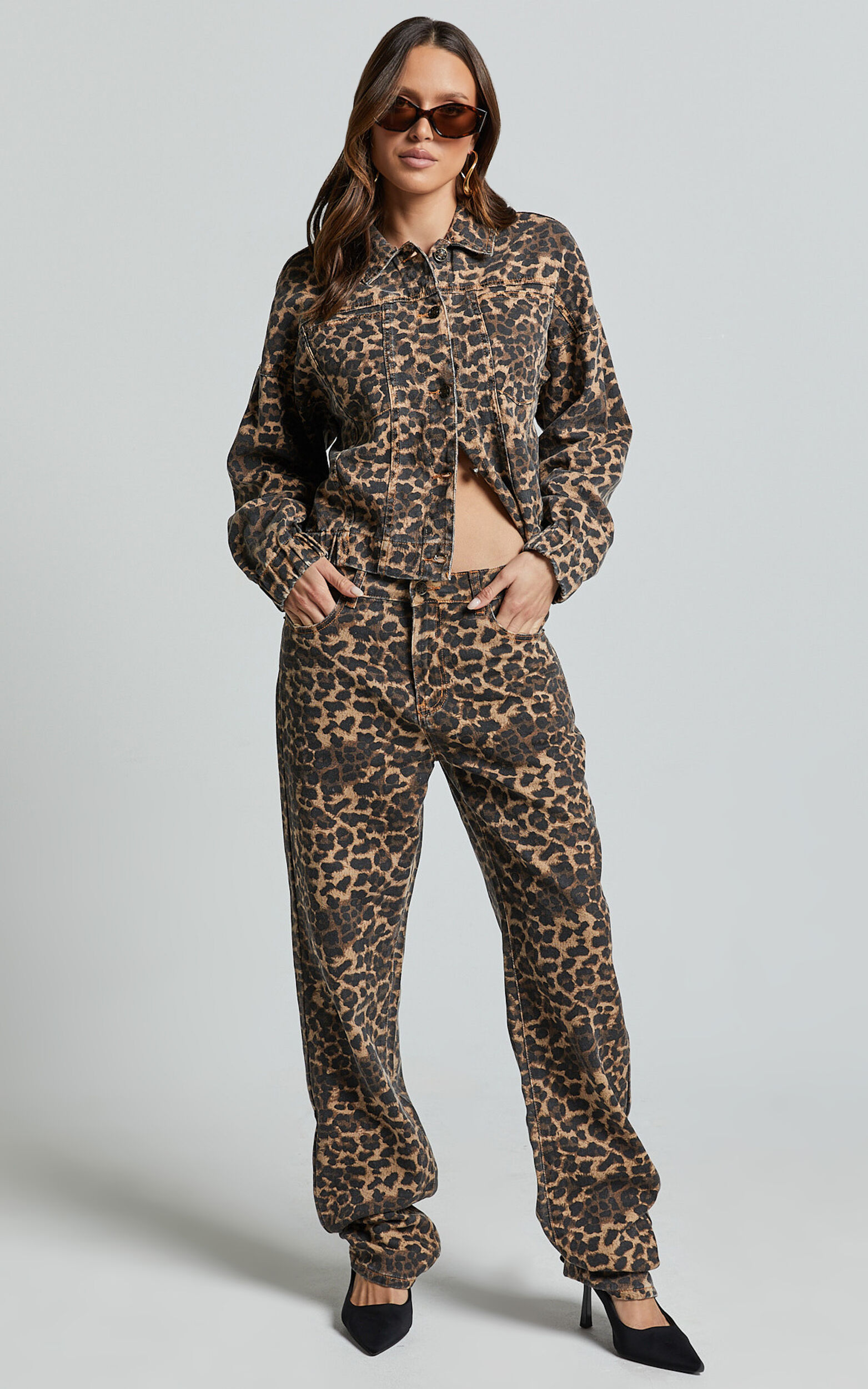 Lioness - Carmela Jacket in Leopard - L, BRN1