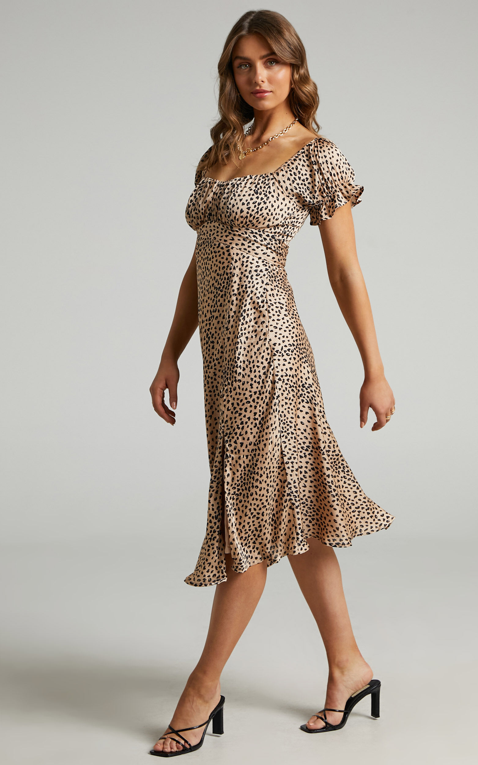 Leopard print midi dress australia store