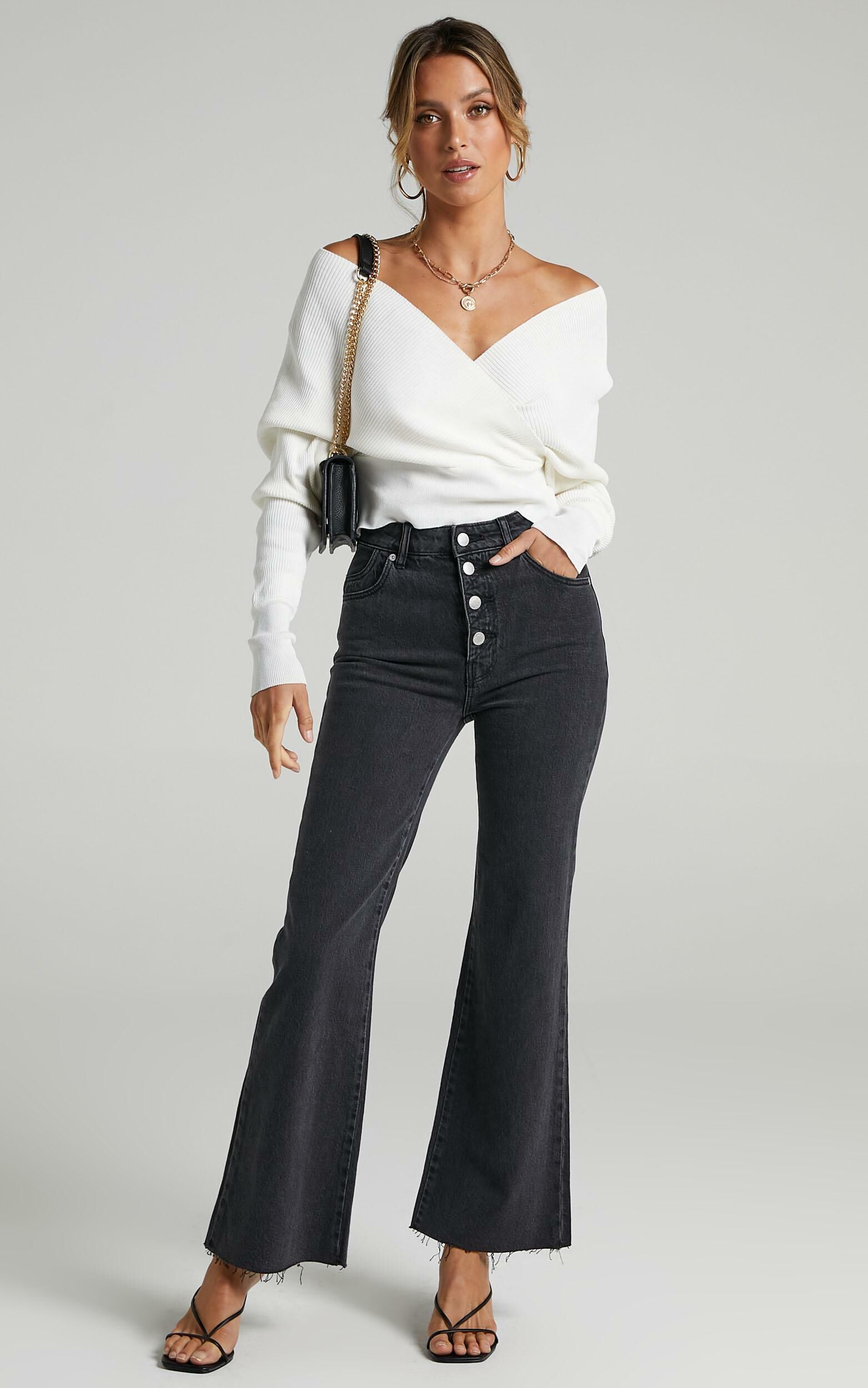 Rollas eastcoast crop flare black sales
