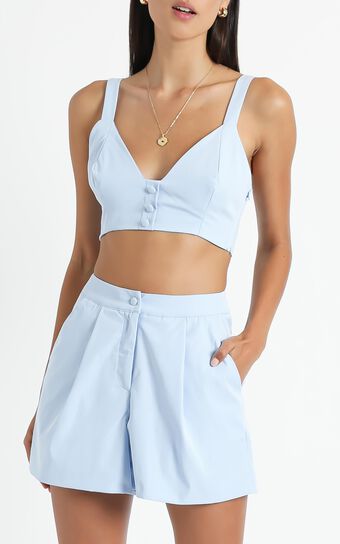 All the moves Two Piece Set in Light Blue