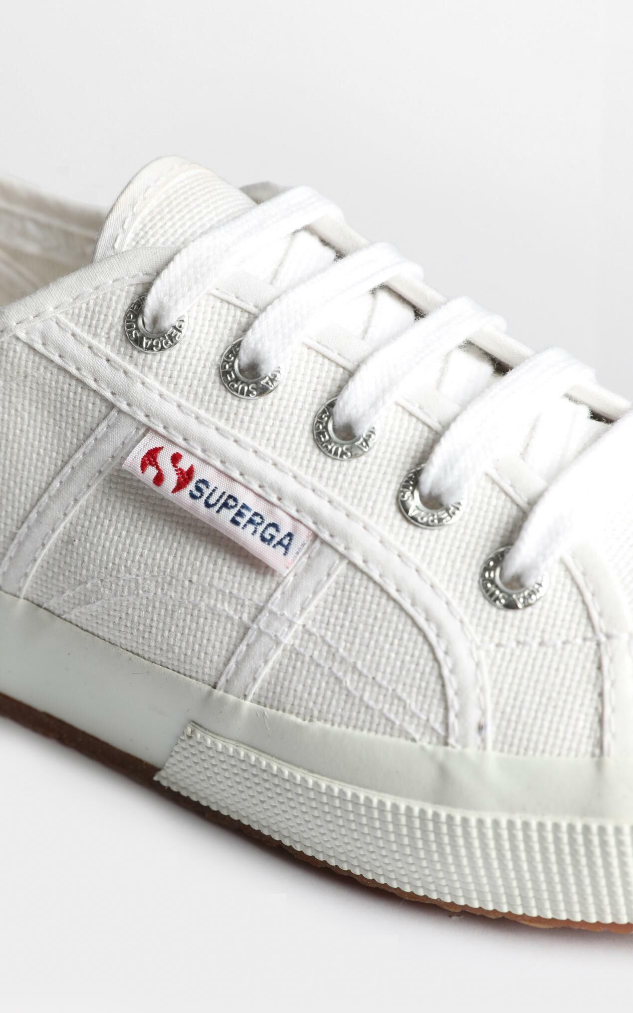 Superga 2750 Cotu Classic Sneakers in White Canvas Showpo