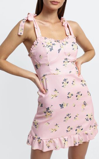 Zoelle Dress in Pink Floral