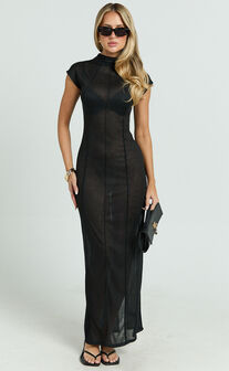 Lioness - Refined Maxi Dress in Onyx