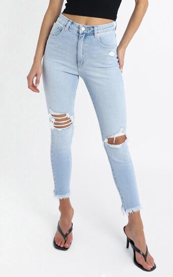 Abrand - A High Skinny Ankle Basher Jean in Kickin It