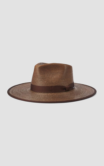 Brixton - Jo Straw Rancher Hat in Brown