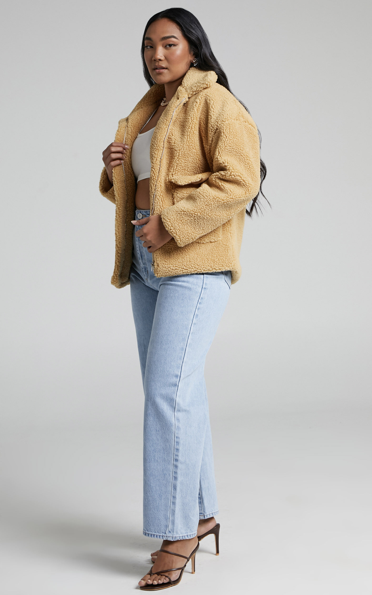 Showpo teddy jacket shop