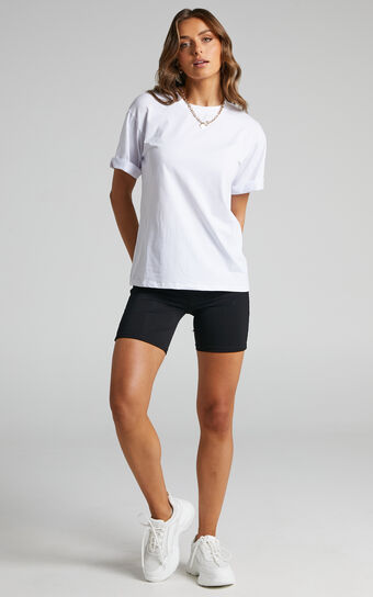 Davinia T-shirt - Crew Neck T-shirt in White