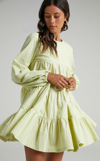 Toulouse Dress in Citrus Green