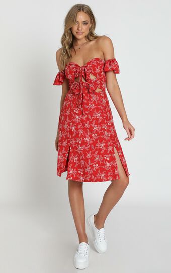 Inner Stylist Dress In Red Floral