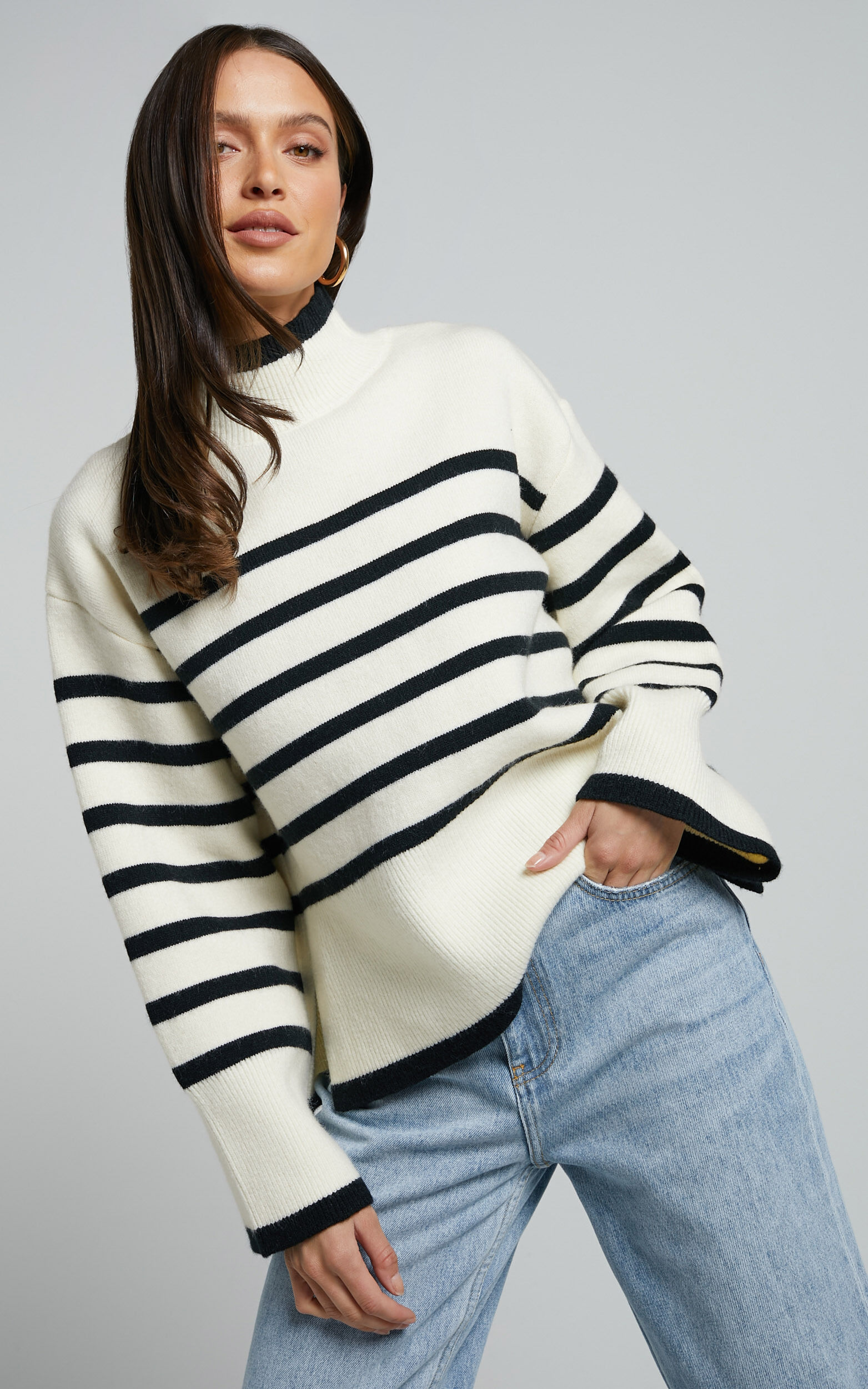 Black and cream jumper deals
