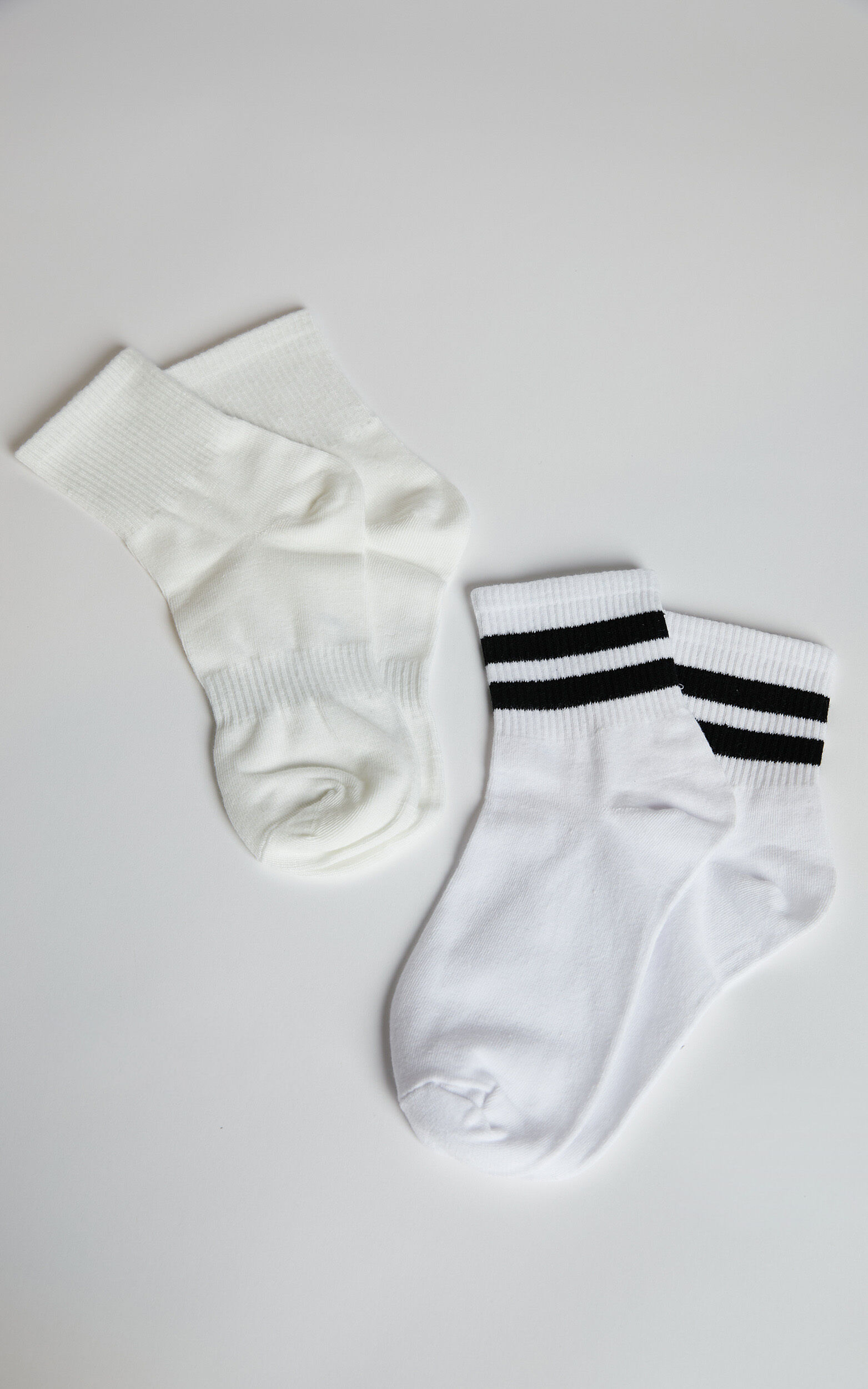 Vasilisa Crew Socks - Pack of 2 in Pink