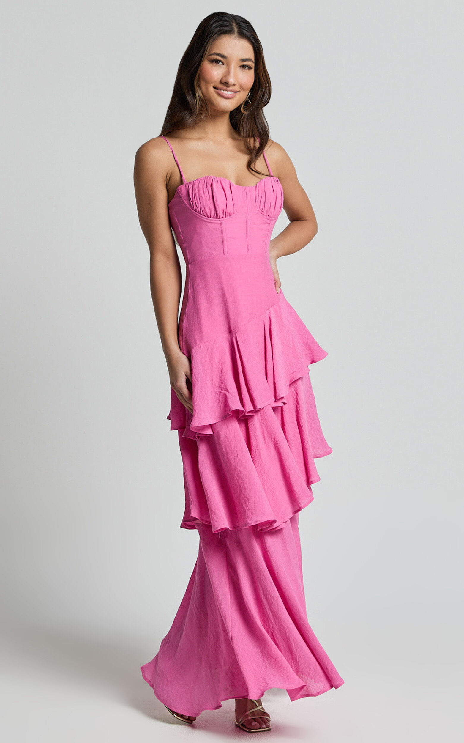 Diana ruched maxi dress online