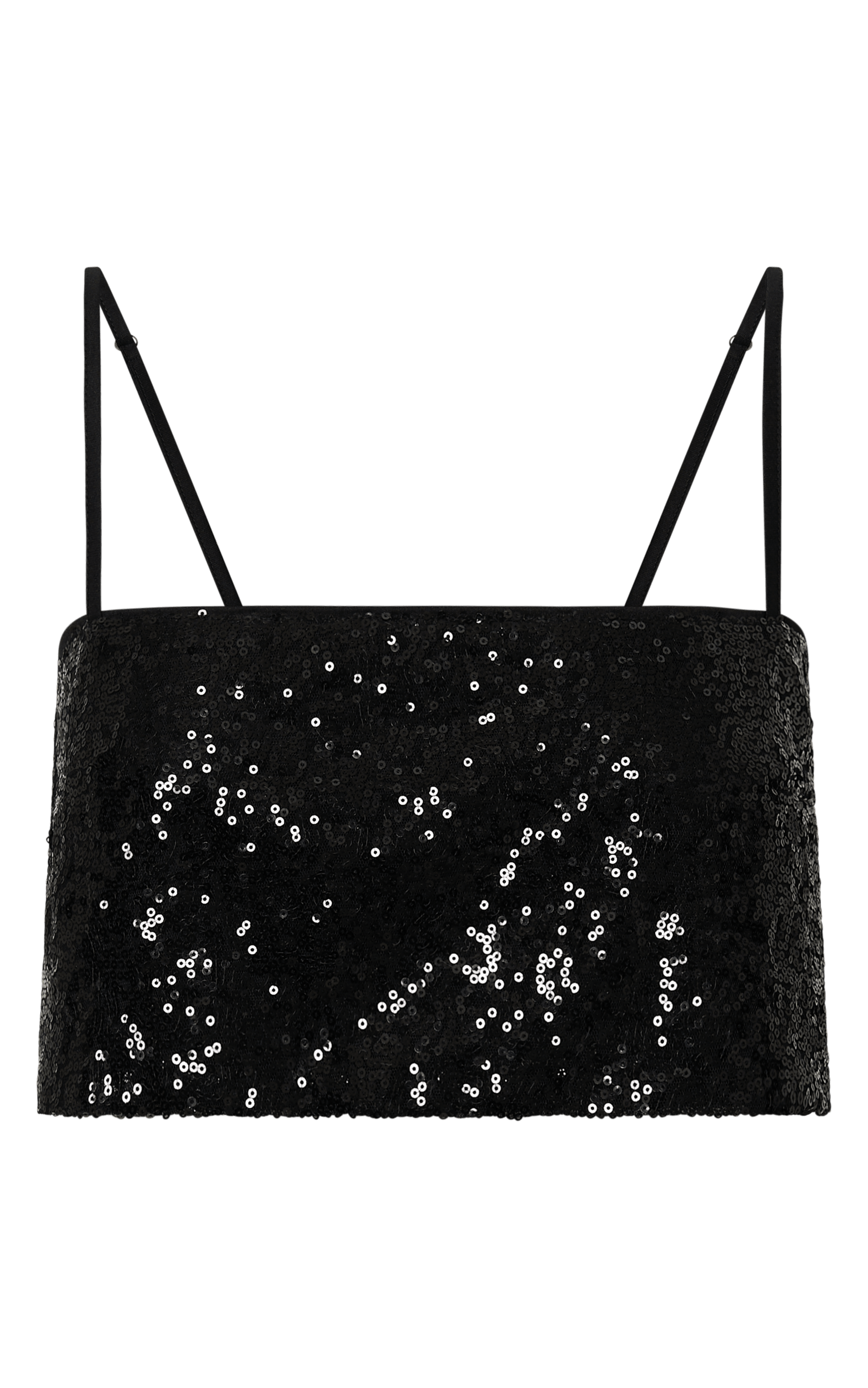 Black sequin strappy top store