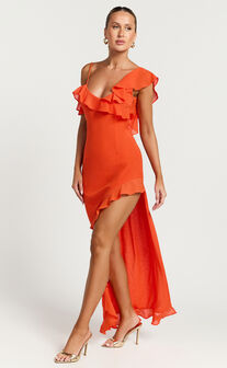 Runaway The Label -  Dalia Maxi Dress in Tangerine