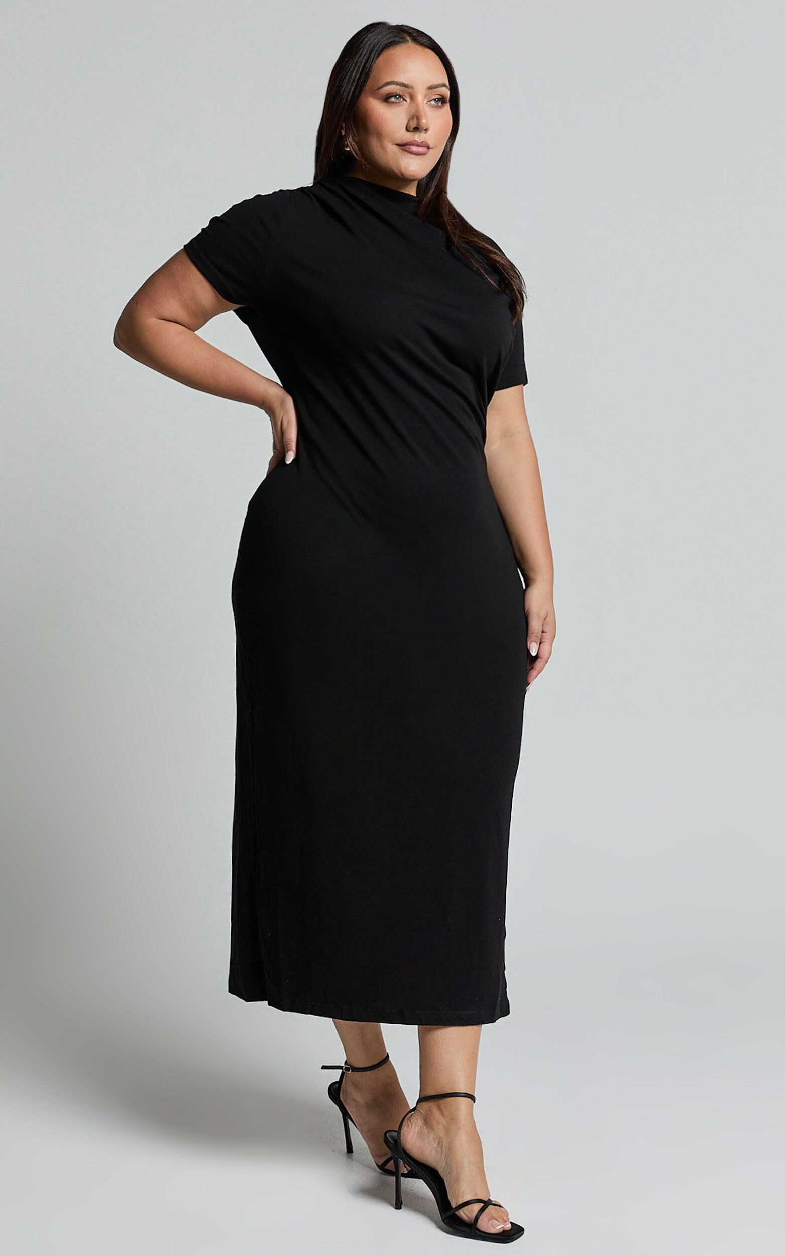 Jersey short sleeve dress on sale