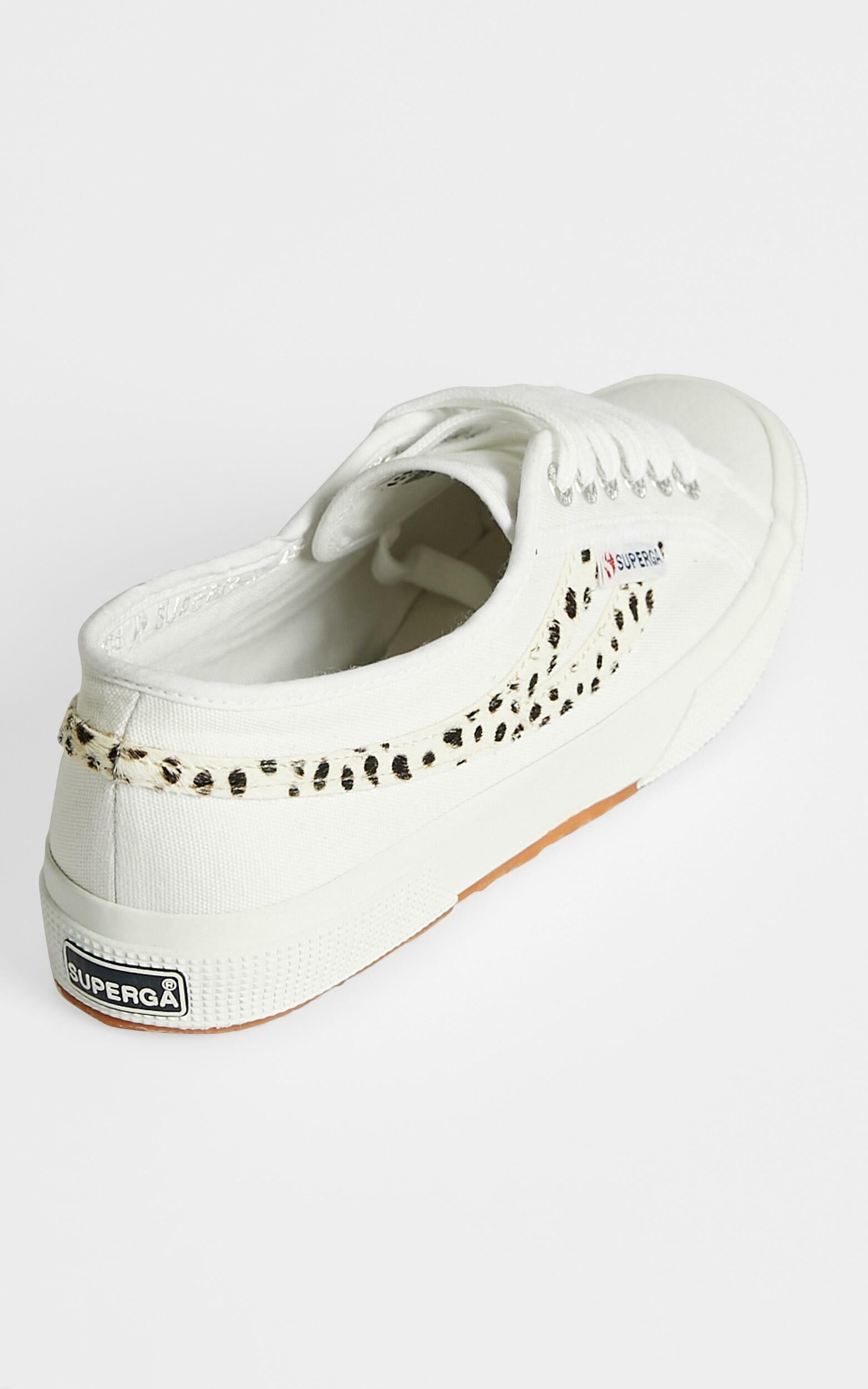 Superga 2953 Cotu Pony Hair Sneakers in White Dalmation Showpo
