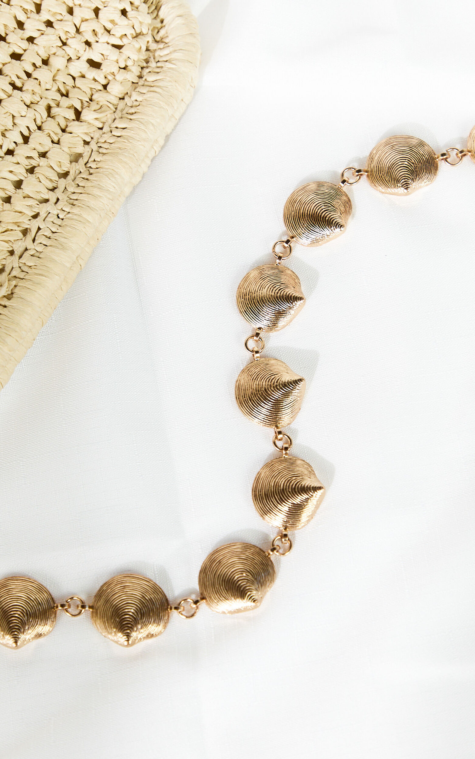 Emmie Belt - Shell Chain Belt in Gold - NoSize, GLD1