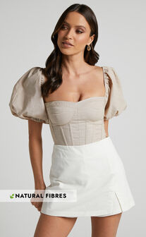 Widness Skort - A Line Skort in White
