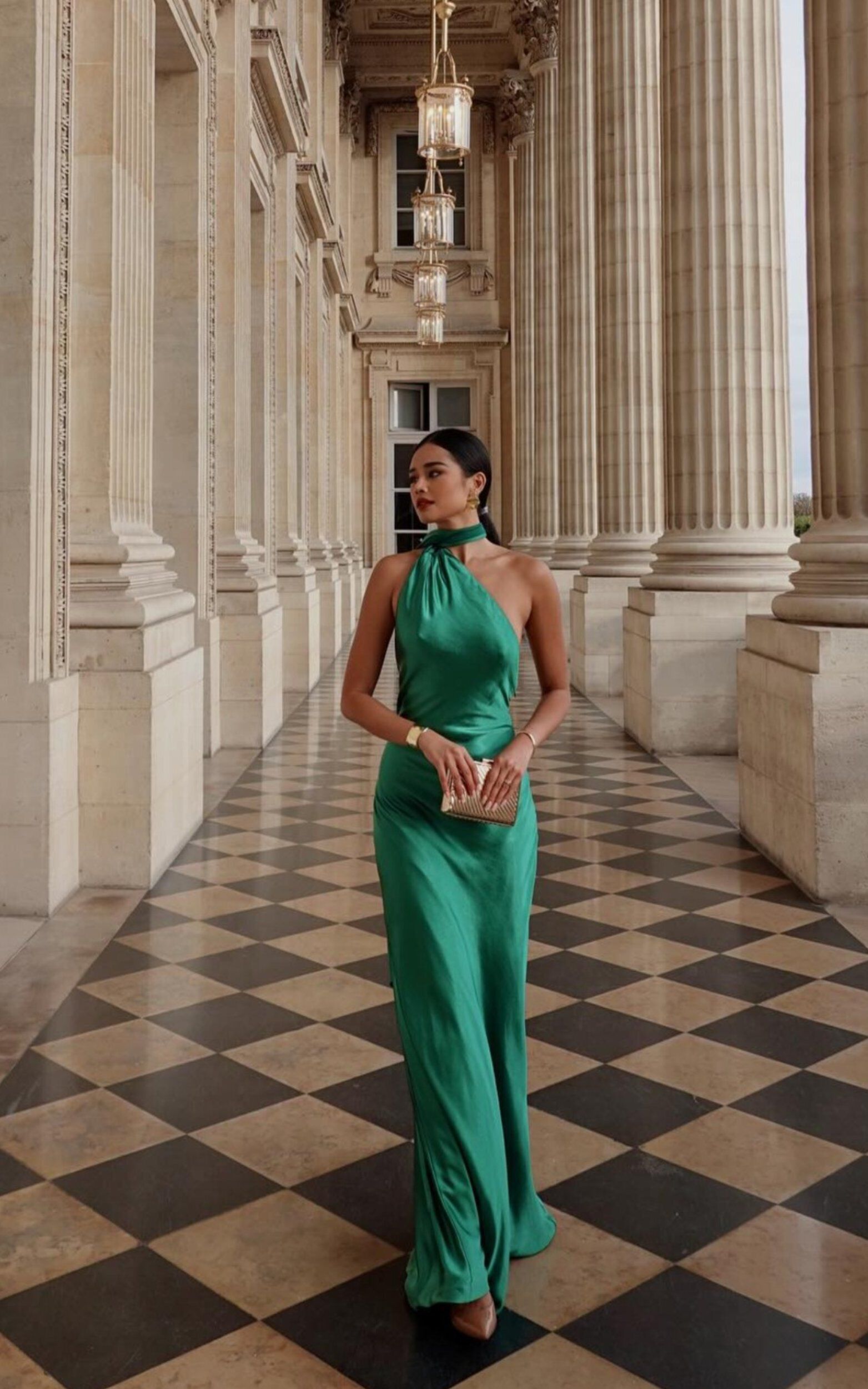 Showpo green dress on sale