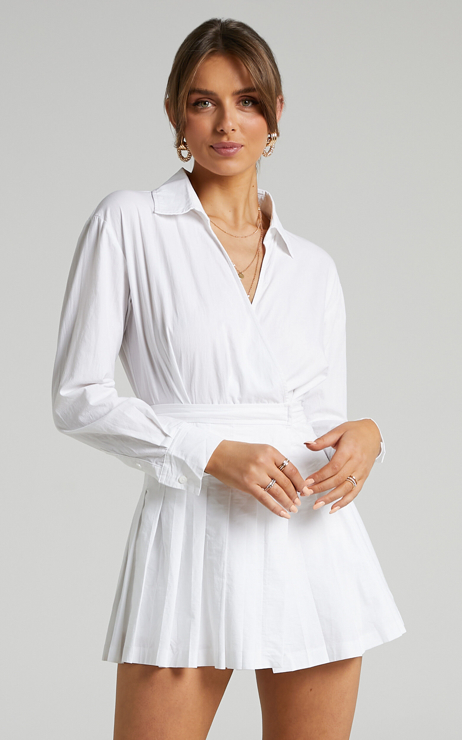 Skirt playsuit best sale