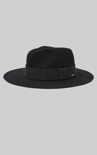 Brixton - Joanna Packable Hat in Black