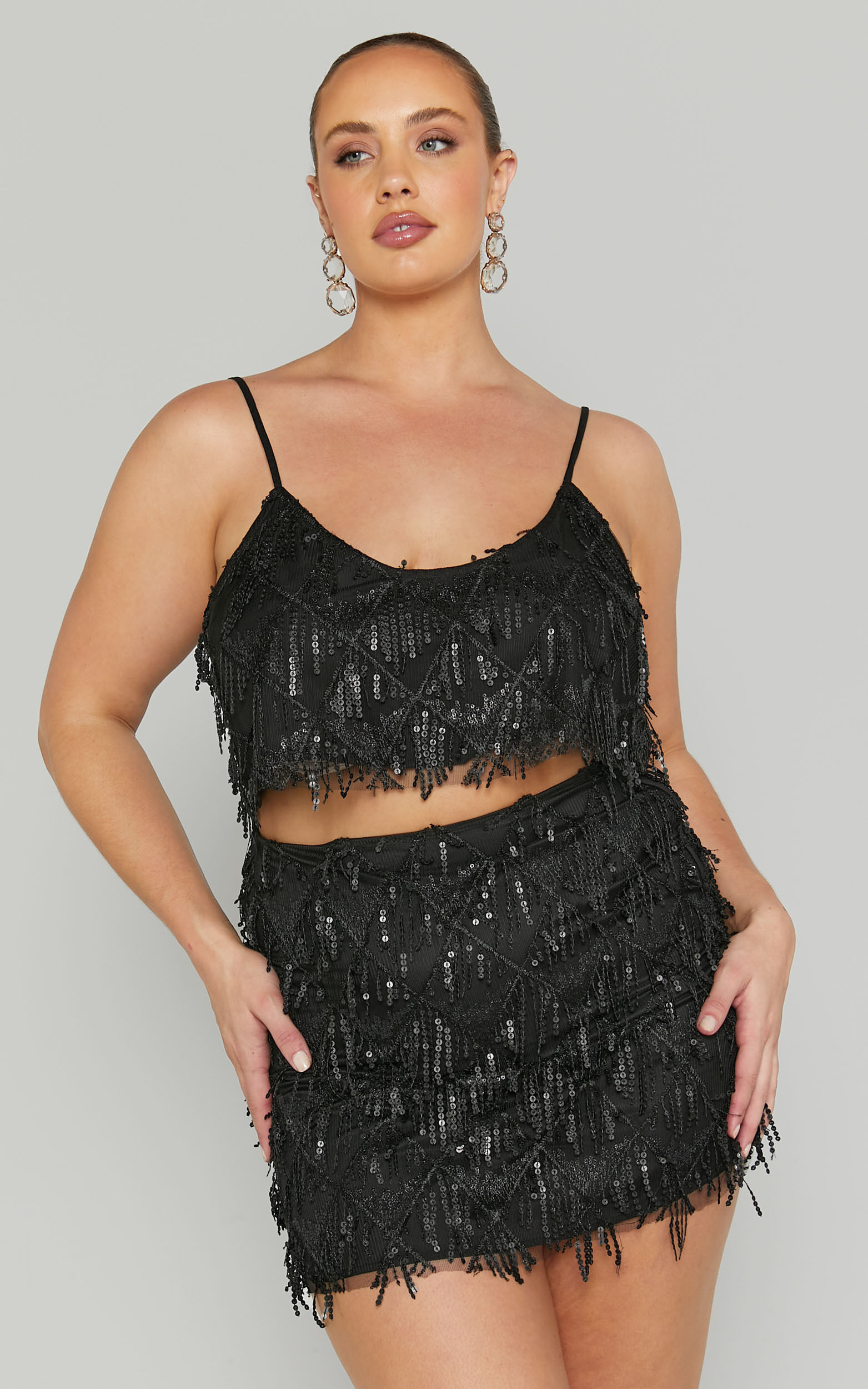 Diamond sequin top cheap